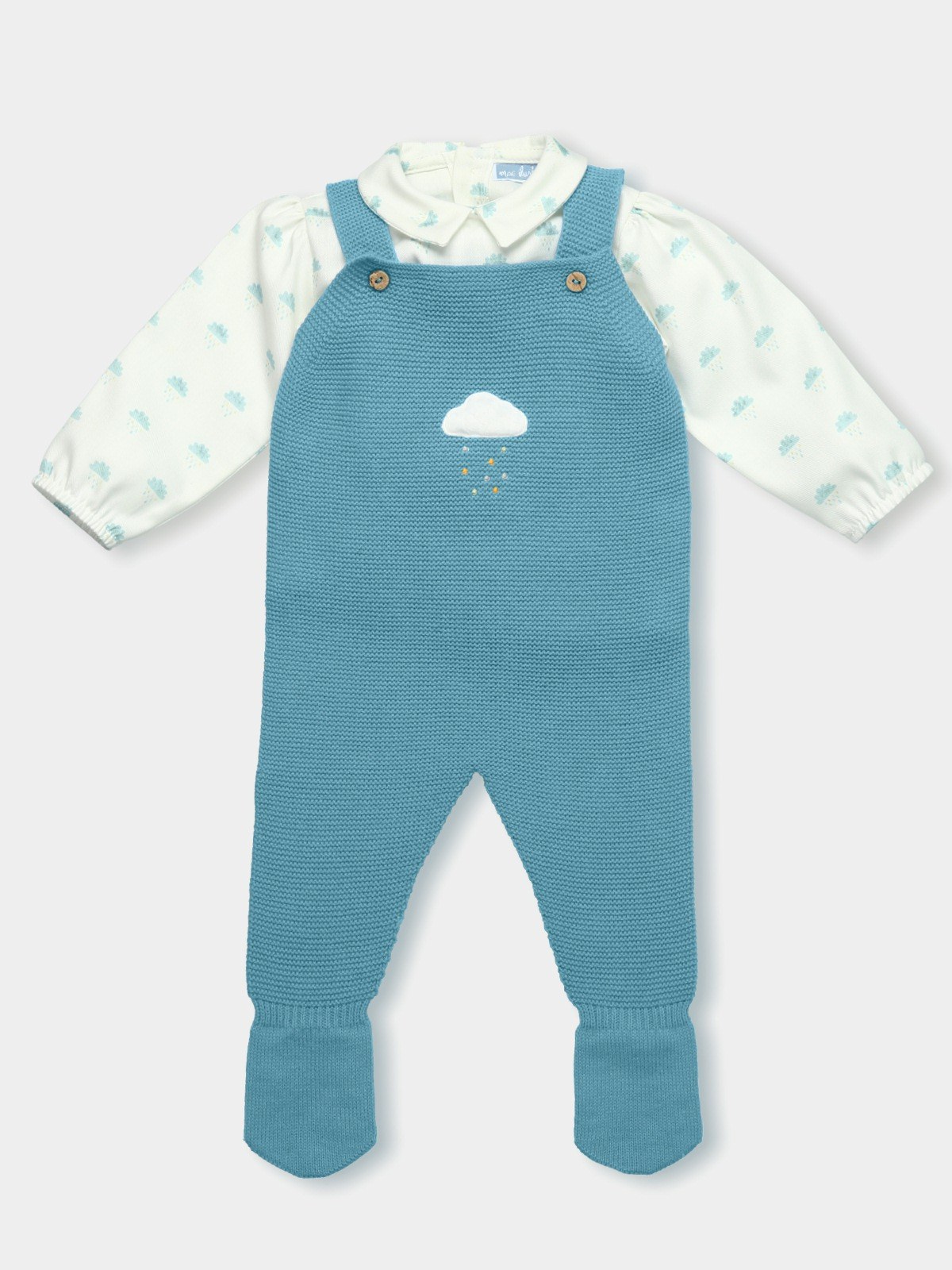 ANGEL CLOUD BABY BOY OUTFIT 2 PCE LONG SLEEVE SET